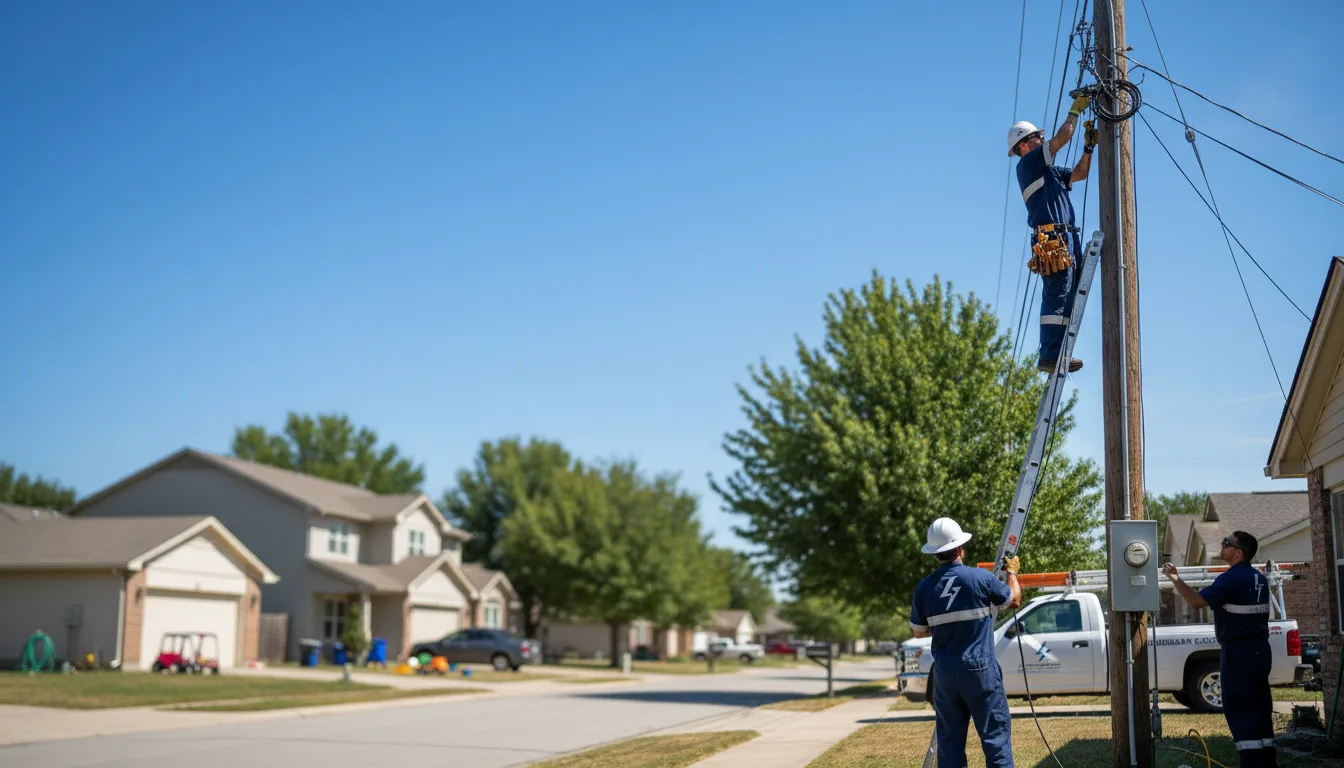 Residential electrician providing installation services in Pavilion, NY